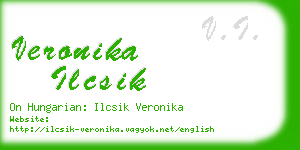 veronika ilcsik business card